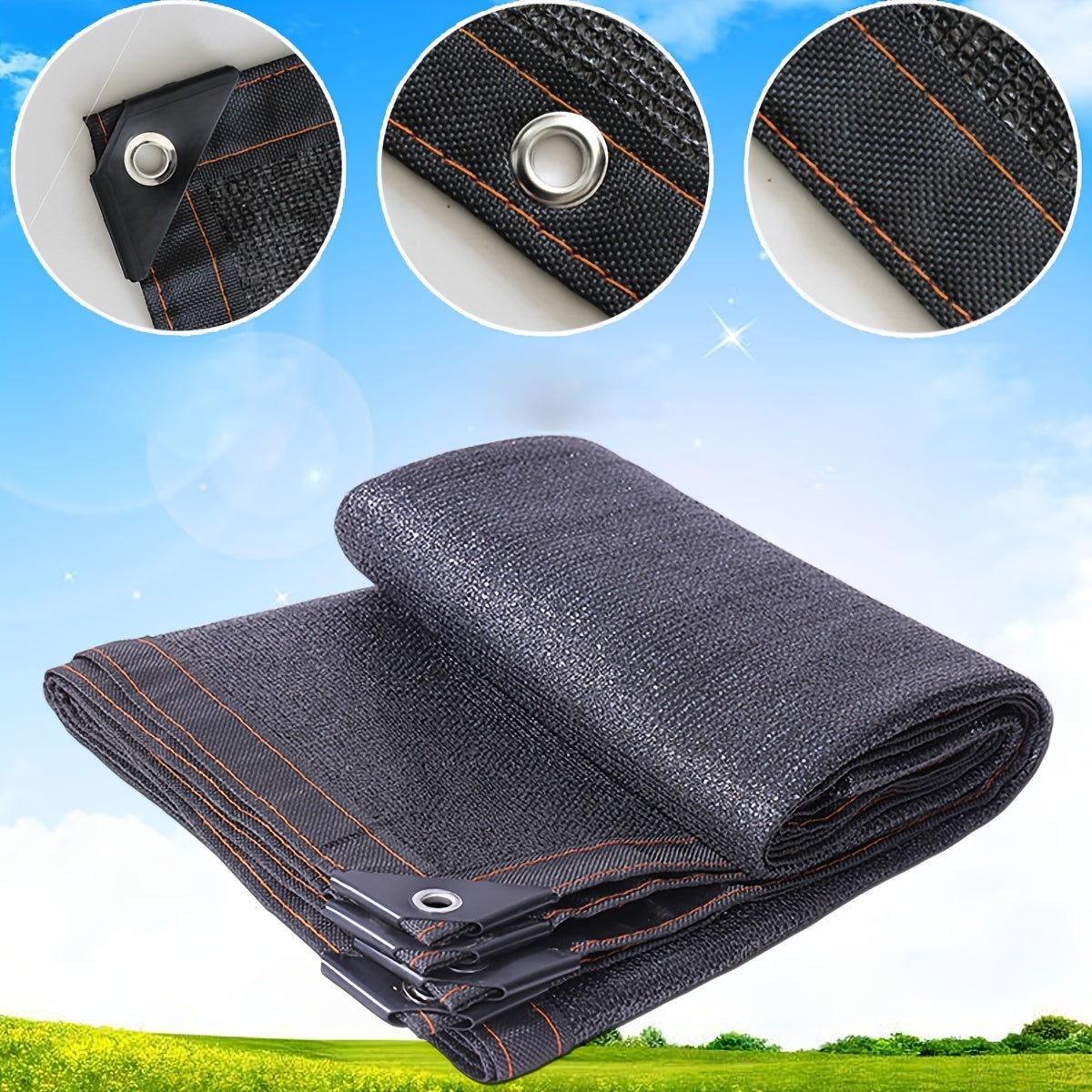 Anti UV Balcony Sun Shade Sail Mesh Canopy