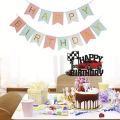 Car Club Birthday Cake Insert, Party Cake Decoration