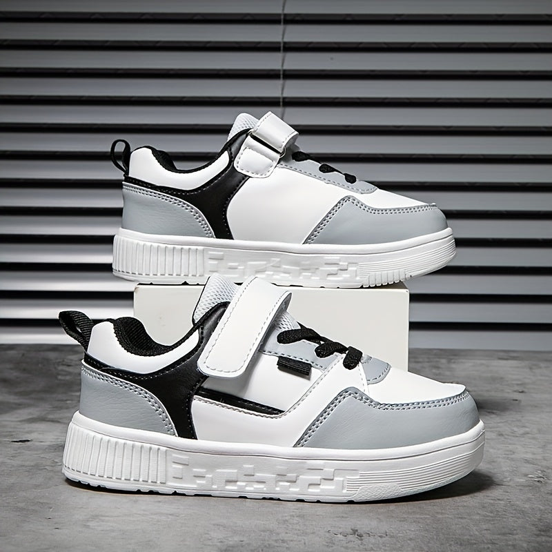 Boys Low Top Skateboard Shoes Comfortable Non-slip Sneakers