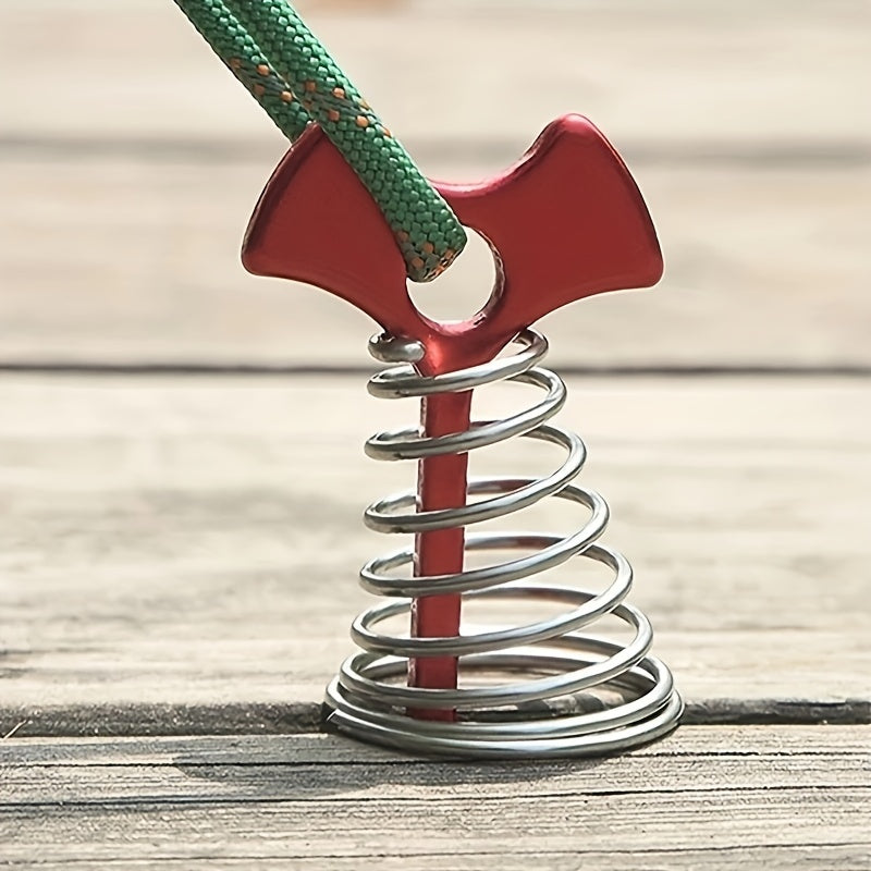 Aluminum Alloy Fishbone Ground Nails Stainless Steel Fixed Spring Hook