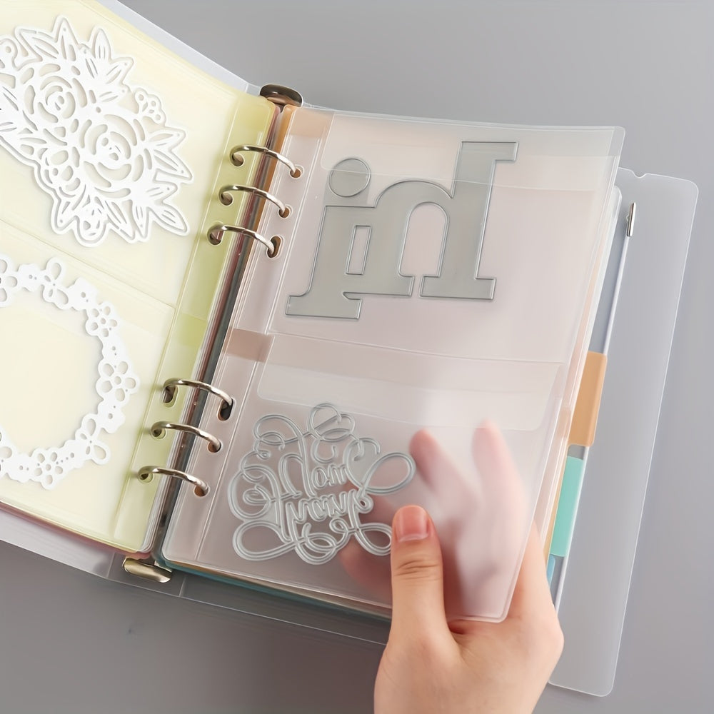 Craft Storage Binder with Colorful Divided Protectors & Pocket Sheets