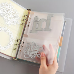 Craft Storage Binder with Colorful Divided Protectors & Pocket Sheets