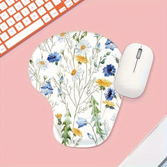 Floral Series Mouse Pad With Wrist Rest