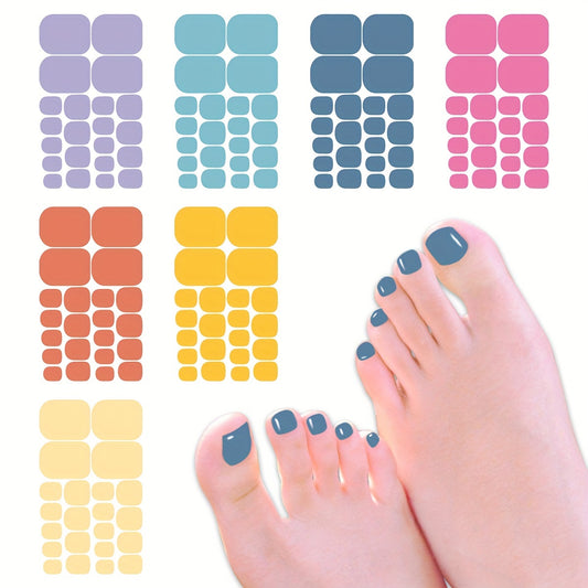 Sparkle Up Your Toes Waterproof Toenail Stickers Full Wraps