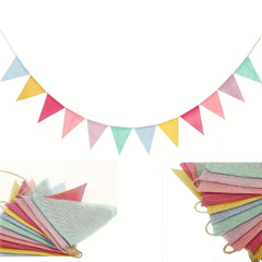 Rainbow Burlap Banner - Perfect Party and Holiday Decor