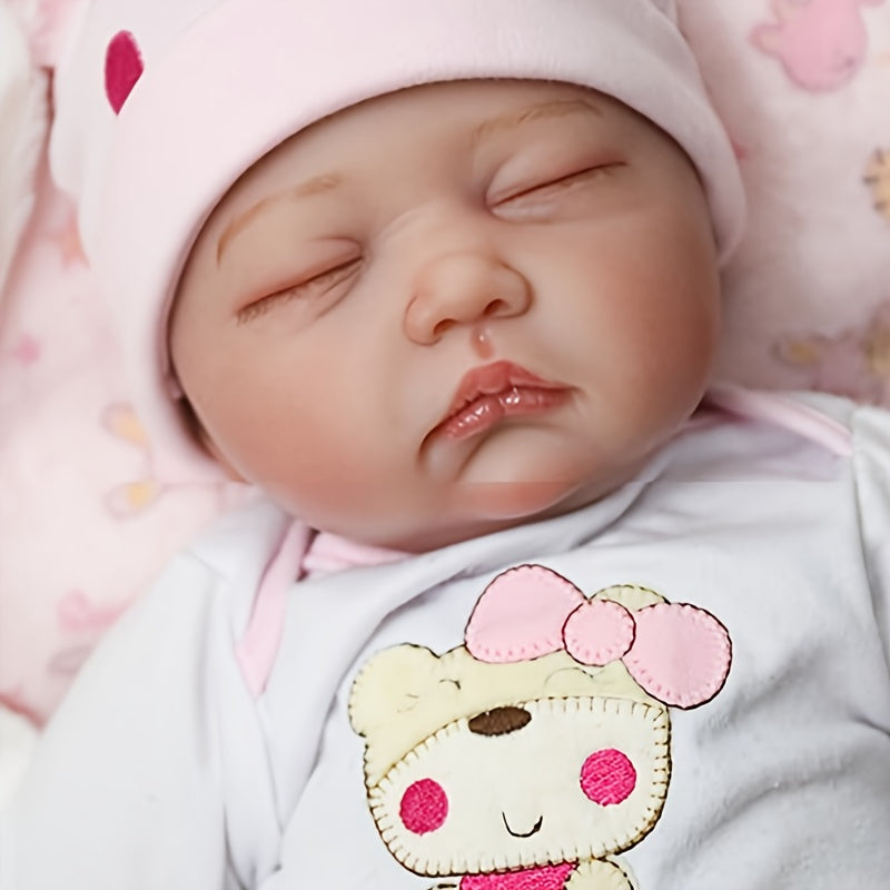 Soft Cloth Body Newborn Girl Doll Sleeping Baby Doll for Kids