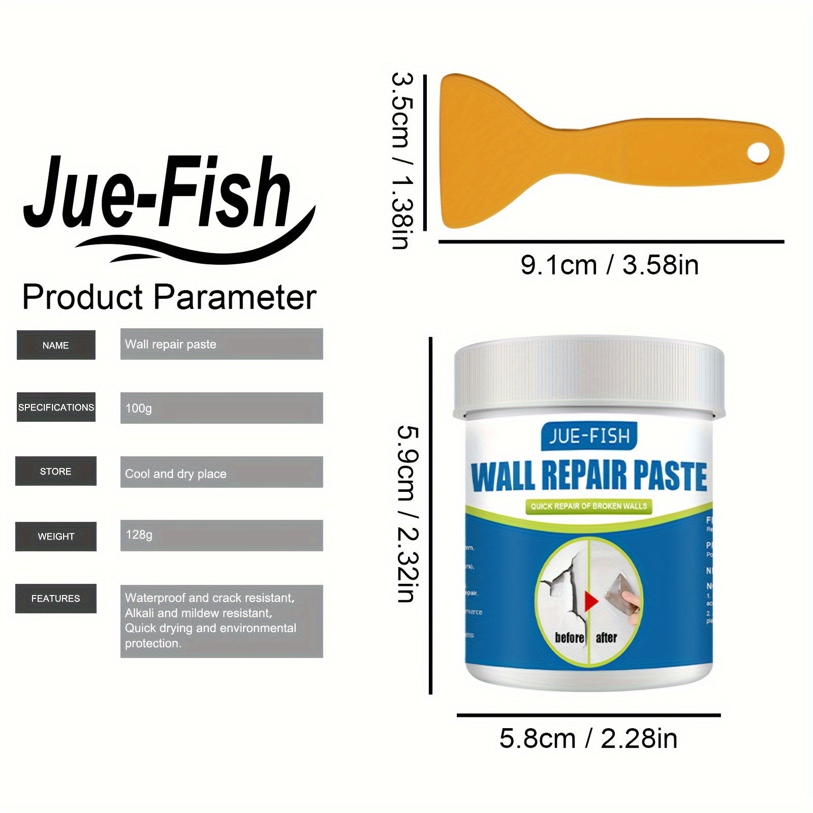 100ml Wall Repair Paste Crack Repair Agent Stain Cover