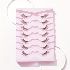 7 Pairs Natural Winged End 3D Wispy Eyelashes
