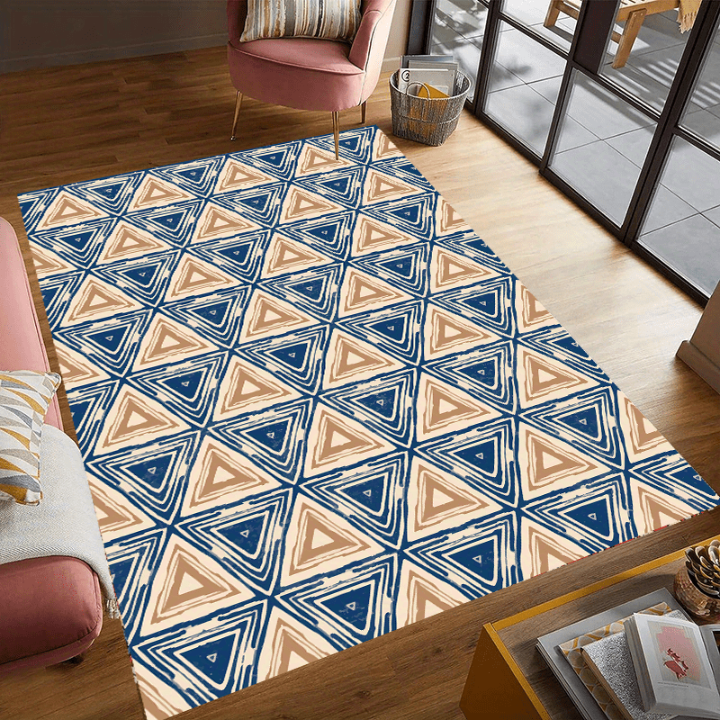 Fluffy Faux Wool Area Rug Modern Large Carpet Anti-fouling