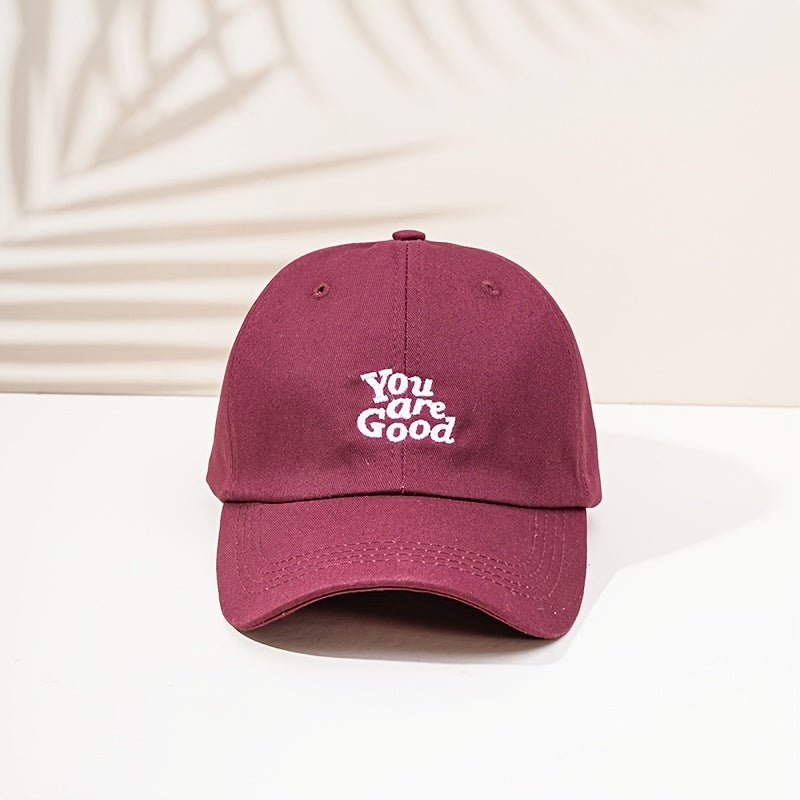 Y2K Embroidery Baseball Cap Couple Dad Hats Cotton Sunscreen Sports Hat Women's