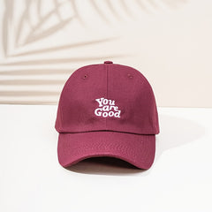 Y2K Embroidery Baseball Cap Couple Dad Hats Cotton Sunscreen Sports Hat Women's