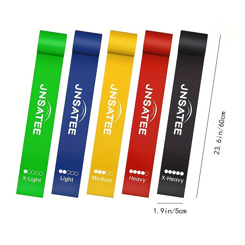 JNSATEE Resistance Loop Exercise Bands Set with Guide & Carry Bag