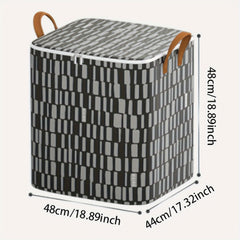 Large Capacity Storage Bag With Handles Non Woven Fabric Clothes Bag