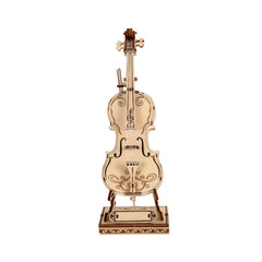 DIY Wooden Puzzle Violin 3D Game Puzzle Creative Toy Musical Instrument