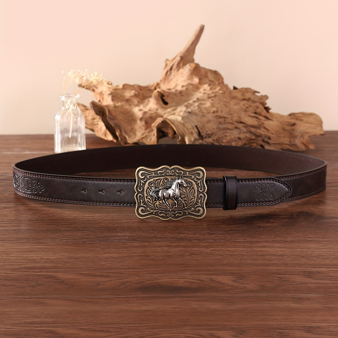 Men's Retro Horse Buckle Belt Casual Business Belts