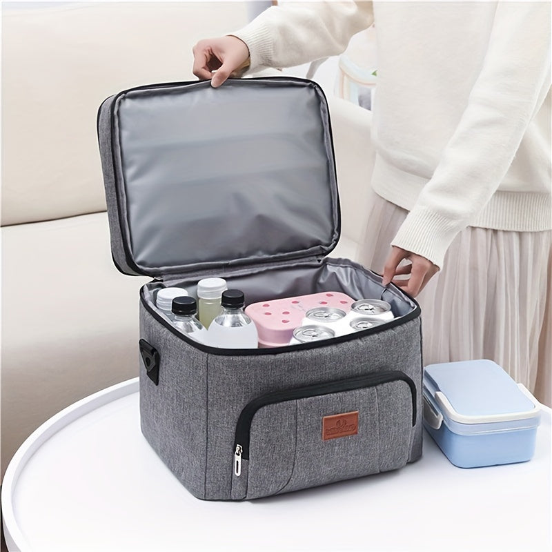 Portable Double Layer Insulated Bag For School Home Office