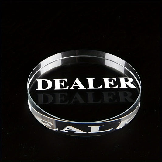 1pc 10mm Transparent Artificial Crystal Poker Game Match Accessories