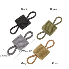 4pcs Tactical Elastic Molle Buckle for Antenna Stick or Pipe PTT Retainer