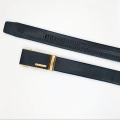Men's Leather Belt Automatic Buckle Business Suit Waist Strap