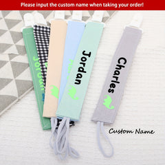 Personalized Cotton Pacifier Clip with Baby Name