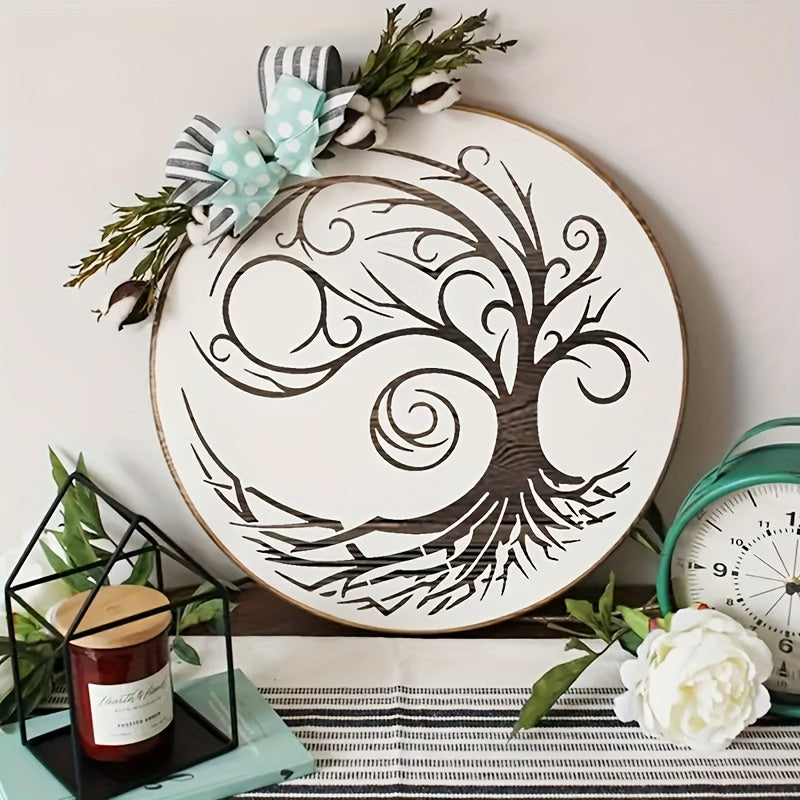 12pcs Reusable Tree of Life Stencils for DIY Home Decor