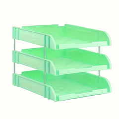 Office Desktop File Tray Rack, Data Arrangement Storage Basket