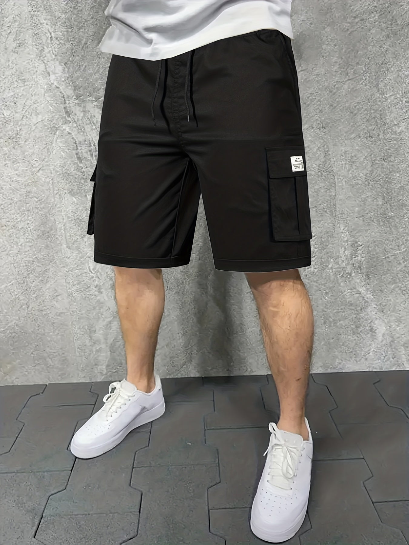 Men's Drawstring Cargo Shorts for Summer