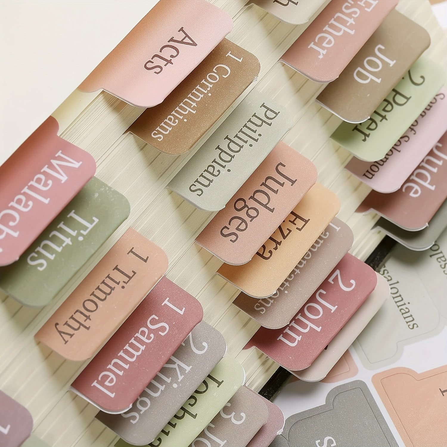 Bible Tabs Sticky Index Tabs 75 Tabs Boho Theme Laminated Tabs