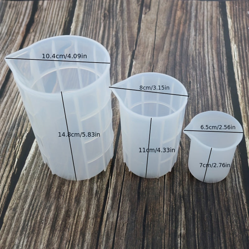 Silicone Measuring Cup DIY Crystal Drop Gel Silicone Mold With Scale