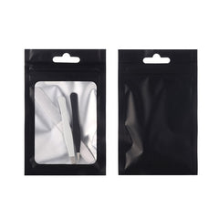 50pcs Aluminized Foil Window Bags 80x130mm Self Sealing Pouches
