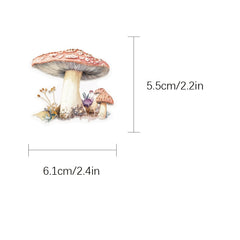 50 Colorful Mushroom Cartoon Stickers - Fun Decals for Phone
