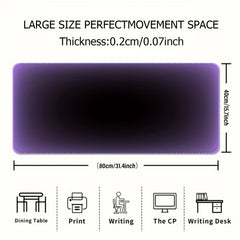 Purple Mouse Pad Computer HD Keyboard Pad Mouse Pad Desk Pad Natural Rubber