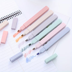6pcs High Highlighters for Notes Eye Protection Student Supplies