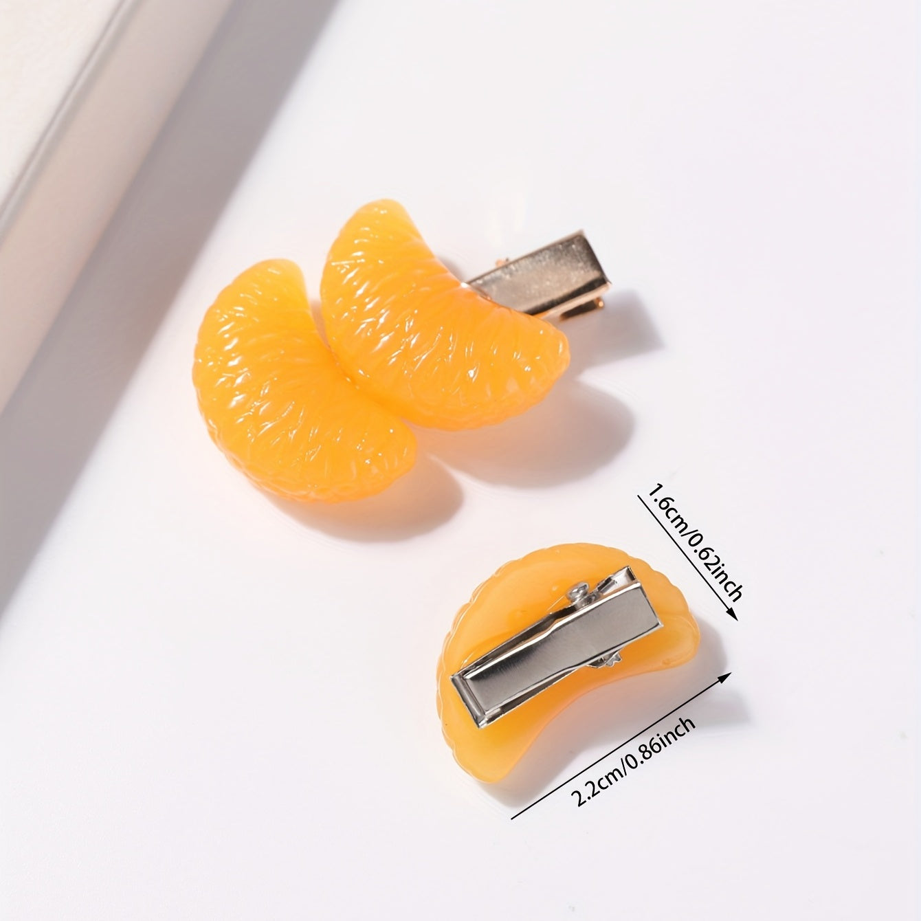 Orange Hair Clips Fruit Hair Accessory for Girls Women