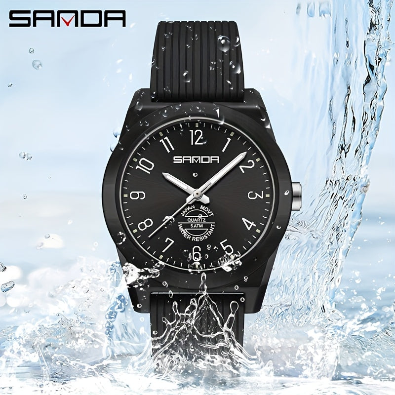 Sanda Quartz Student Watch Minimalist Design Luminous Hands Non Rechargeable