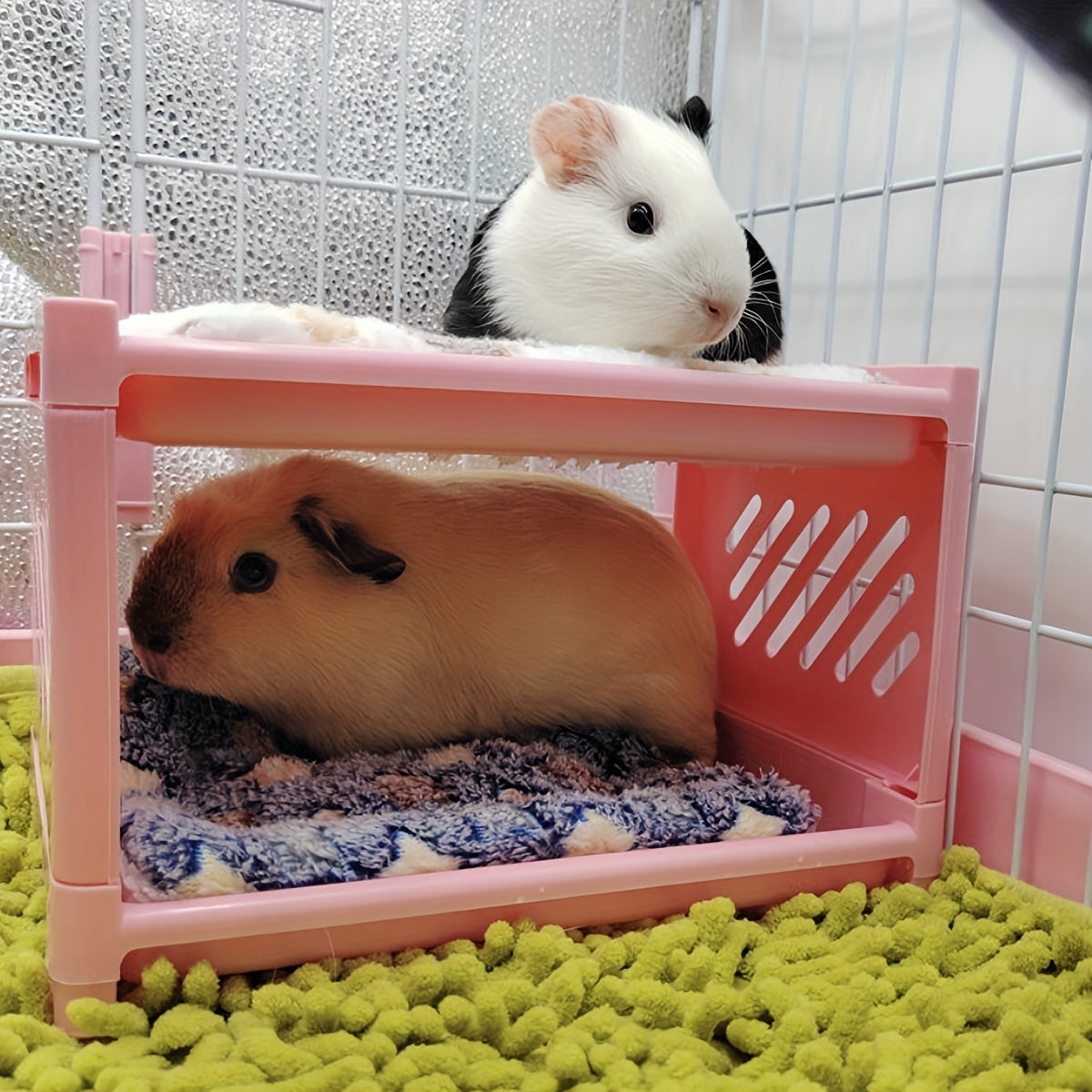 Cozy Hamster Bunk Bed Hideout Corner for Small Animals