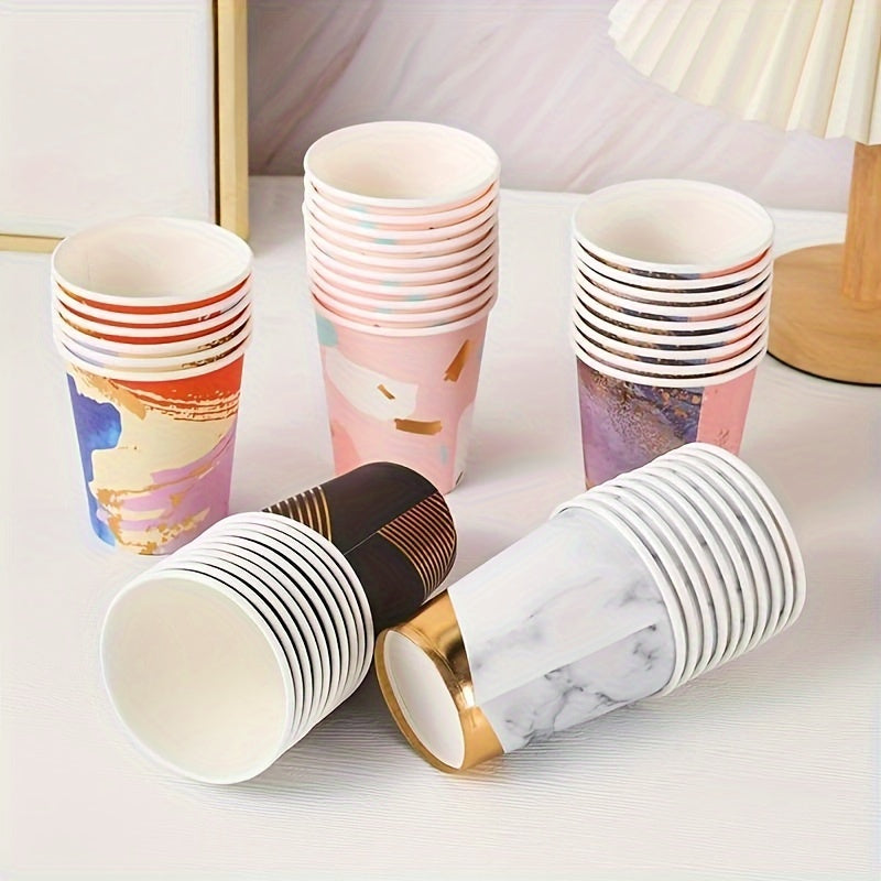 10pcs Disposable Paper Cups For Wedding Birthday