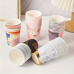 10pcs Disposable Paper Cups For Wedding Birthday
