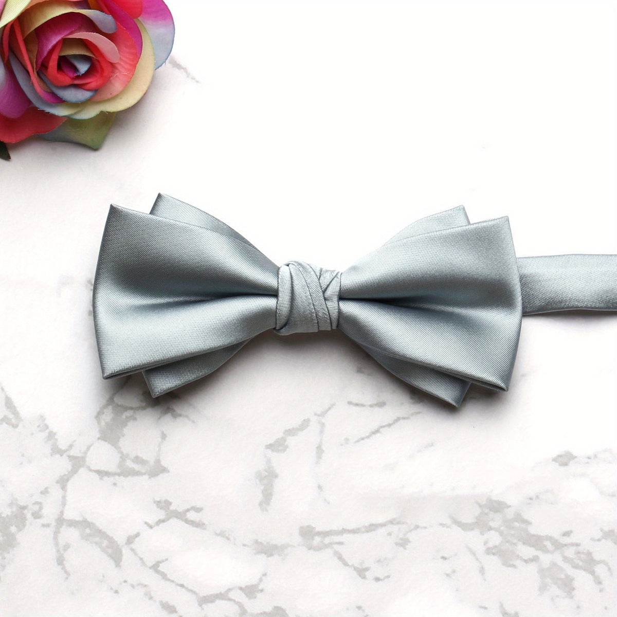 Men's Polyester Silk Bow Tie Multicolor Wedding Bow Tie Collar Flower Banquet
