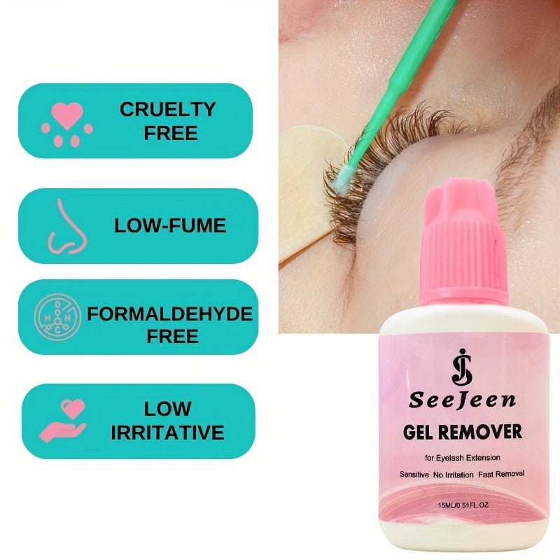 Gentle Gel Remover For Eyelash Extension Glue 15ml