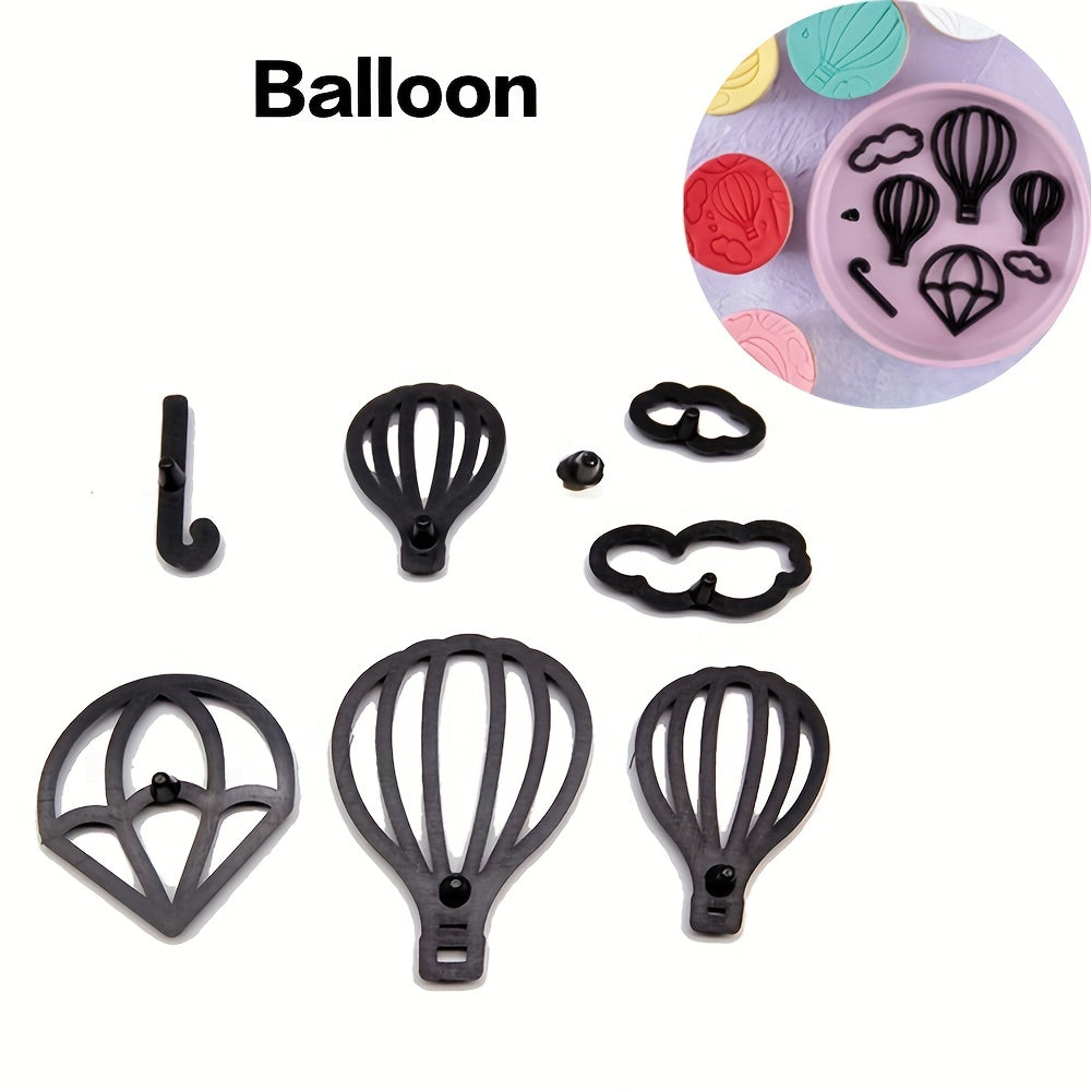 9 Styles Fondant Cake Decorating Molds Set Plastic Cutter Baking Tools