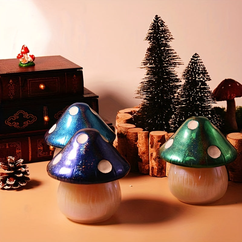 Resin Mushroom Decor Jar Mold With Lid