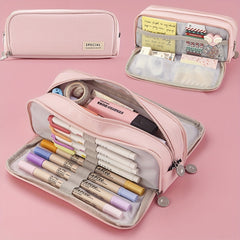 Pencil Case Large Capacity Pouch for School Office Supplies