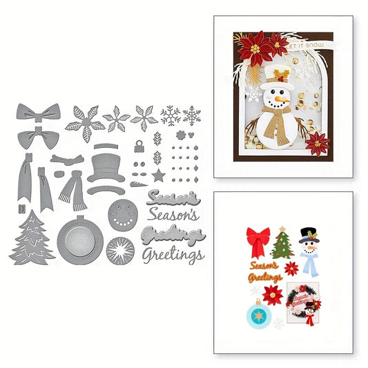 1Pc Christmas Snowman Metal Cutting Dies For Scrapbooking