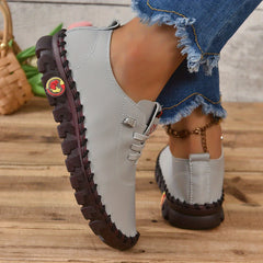 Women's Anti skid Sneakers Lace Up Outdoor Shoes Comfy Walking Shoes