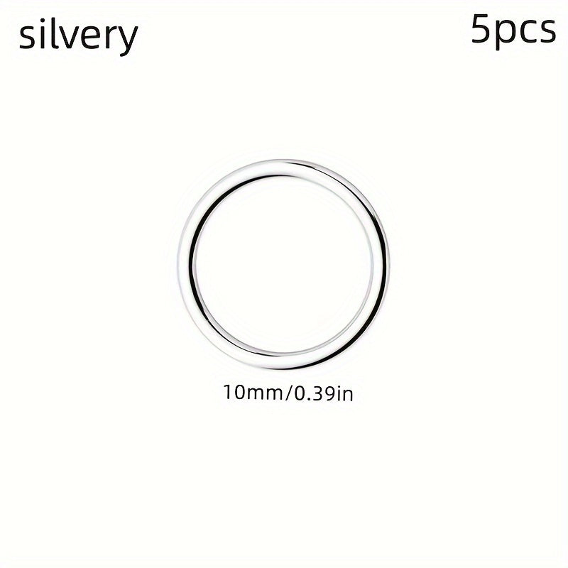 5pcs Stainless Steel Nose Ring Hoop Ear Cartilage Earrings Piercing Jewelry