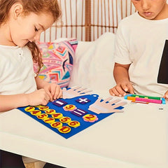 Felt Finger Number Learning Toy for Arithmetic Development