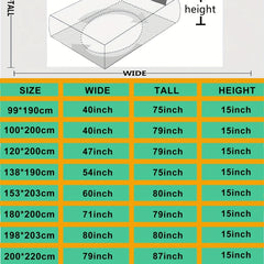 Soft Thick Cotton Fitted Sheet with Deep Pocket for Bedroom Guest Room