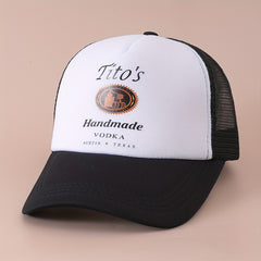 Vintage Printed Mesh Trucker Cap Lightweight Adjustable Dad Hat