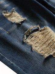 Men's Distressed Denim Shorts for Summer